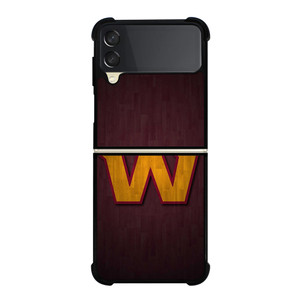 WASHINGTON COMMANDERS WOOD LOGO  Samsung Galaxy Z Flip 3 Case Cover