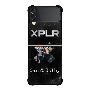 XPLR SAM AND COLBY LOGO  Samsung Galaxy Z Flip 3 Case Cover