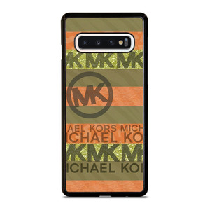 MICHAEL KORS PEACH STRIPE Samsung Galaxy S10 Case Cover MICHAEL KORS PEACH STRIPE Samsung Galaxy S10 Case Cover