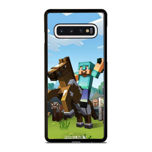 MINECRAFT KNIGHT AND HORSE  Samsung Galaxy S10 Case Cover MINECRAFT KNIGHT AND HORSE  Samsung Galaxy S10 Case Cover