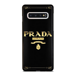 PRADA MILANO GOLD Samsung Galaxy S10 Case Cover PRADA MILANO GOLD Samsung Galaxy S10 Case Cover