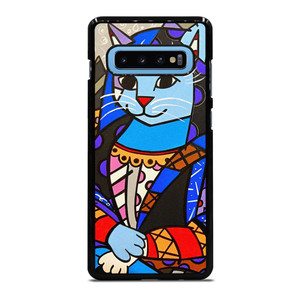 ROMERO BRITTO CAT MONALISA Samsung Galaxy S10 Plus Case Cover ROMERO BRITTO CAT MONALISA Samsung Galaxy S10 Plus Case Cover