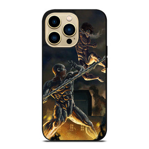 ATTACK ON TITAN VS WARHAMMER TITAN  iPhone 14 Pro Max Case Cover ATTACK ON TITAN VS WARHAMMER TITAN  iPhone 14 Pro Max Case Cover