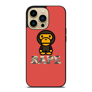 BAPE BABY MILO PINK  iPhone 14 Pro Max Case Cover