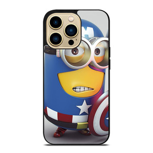 CAPTAIN AMERICA MINION CARTOON  iPhone 14 Pro Max Case Cover