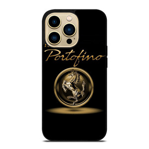FERRARI PORTOFINO GOLD EMBLEM  iPhone 14 Pro Max Case Cover