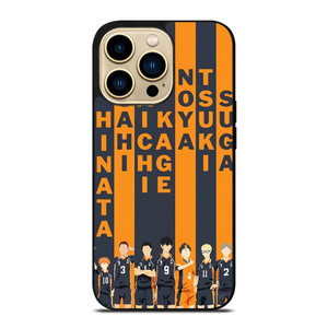 KARASUNO VOLLEYBALL TEAM HAIKYUU iPhone 14 Pro Max Case Cover KARASUNO VOLLEYBALL TEAM HAIKYUU iPhone 14 Pro Max Case Cover