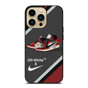 NIKE SWOOSH AIR JORDAN HIGH OFF WHITE  iPhone 14 Pro Max Case Cover NIKE SWOOSH AIR JORDAN HIGH OFF WHITE  iPhone 14 Pro Max Case Cover