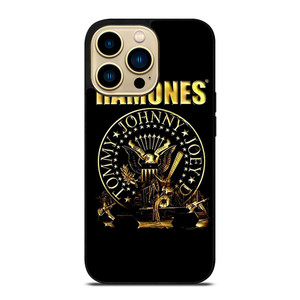 RAMONES ROCK BAND GOLD LOGO  iPhone 14 Pro Max Case Cover