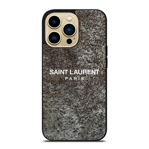 SAINT LAURENT PARIS RASFUR FABRIC iPhone 14 Pro Max Case Cover SAINT LAURENT PARIS RASFUR FABRIC iPhone 14 Pro Max Case Cover