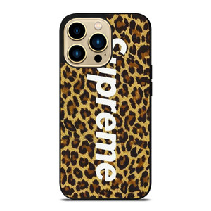 SUPREME LEOPARD SKIN iPhone 14 Pro Max Case Cover SUPREME LEOPARD SKIN iPhone 14 Pro Max Case Cover
