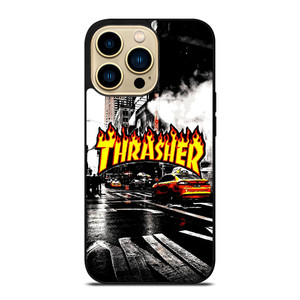 THRASHER SKATEBOARD NEW YORK LOGO  iPhone 14 Pro Max Case Cover
