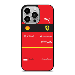 CHARLES LECRERC SCUDERIA FERRARI F1 KIT iPhone 14 Pro Case Cover CHARLES LECRERC SCUDERIA FERRARI F1 KIT iPhone 14 Pro Case Cover