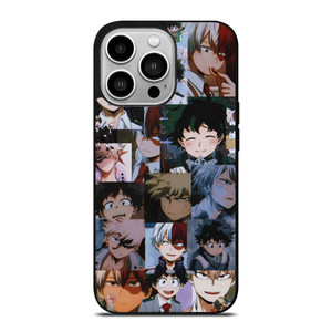 DEKU TODOROKI BAKUGO MY HERO ACADEMIA COLLAGE iPhone 14 Pro Case Cover DEKU TODOROKI BAKUGO MY HERO ACADEMIA COLLAGE iPhone 14 Pro Case Cover