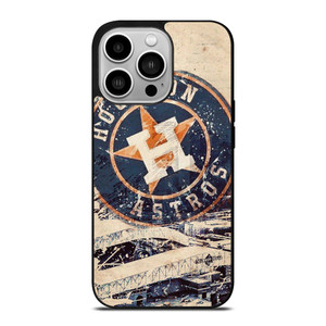 HOUSTON ASTROS BASEBALL VINTAGE BADGE iPhone 14 Pro Case Cover