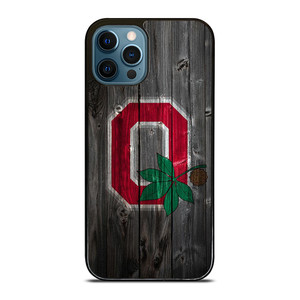 OHIO STATE BUCKEYES LOGO WOOD  iPhone 12 Pro Max Case Cover