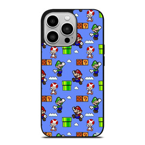 MARIO BROS LUIGI TOAD CUTE PATTERN iPhone 14 Pro Case Cover MARIO BROS LUIGI TOAD CUTE PATTERN iPhone 14 Pro Case Cover