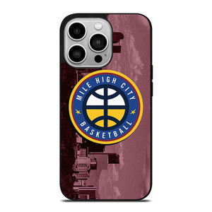 MILE HIGH CITY BASKETBALL BADGE iPhone 14 Pro Case Cover MILE HIGH CITY BASKETBALL BADGE iPhone 14 Pro Case Cover