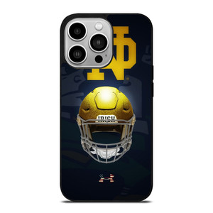 NOTRE DAME FIGHTING IRISH HELMET UNDER ARMOUR iPhone 14 Pro Case Cover NOTRE DAME FIGHTING IRISH HELMET UNDER ARMOUR iPhone 14 Pro Case Cover