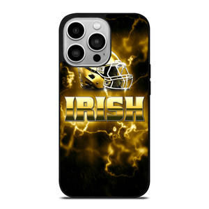 NOTRE DAME IRISH HELMET GOLD iPhone 14 Pro Case Cover NOTRE DAME IRISH HELMET GOLD iPhone 14 Pro Case Cover