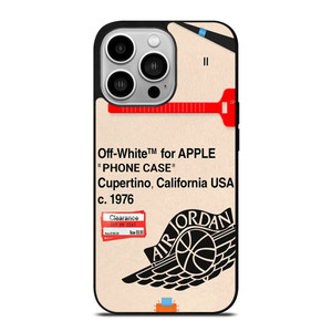 OFF WHITE AIR JORDAN APPLE iPhone 14 Pro Case Cover OFF WHITE AIR JORDAN APPLE iPhone 14 Pro Case Cover