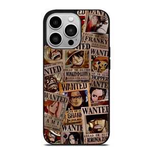 ONE PIECE WANTED POSTER COLLECTION iPhone 14 Pro Case Cover ONE PIECE WANTED POSTER COLLECTION iPhone 14 Pro Case Cover