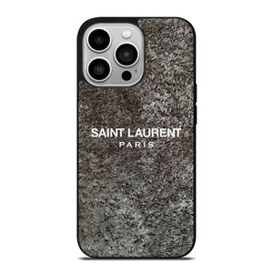 SAINT LAURENT PARIS RASFUR FABRIC iPhone 14 Pro Case Cover SAINT LAURENT PARIS RASFUR FABRIC iPhone 14 Pro Case Cover