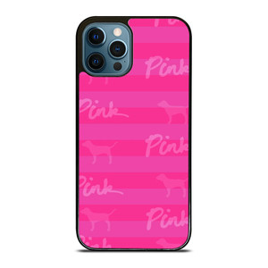 PINK NATION LUXE DOG STRIPE  iPhone 12 Pro Max Case Cover