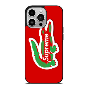 SUPREME X LACOSTE SYMBOL iPhone 14 Pro Case Cover SUPREME X LACOSTE SYMBOL iPhone 14 Pro Case Cover