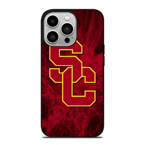 USC TROJANS RED SMOKED LOGO iPhone 14 Pro Case Cover USC TROJANS RED SMOKED LOGO iPhone 14 Pro Case Cover