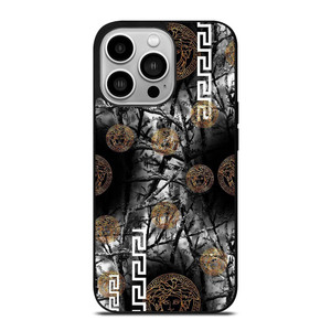 VERCASE CAMO LEAF BLACK WHITE iPhone 14 Pro Case Cover