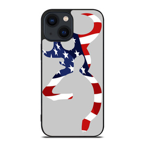 BROWNING DEER USA FLAG LOGO iPhone 14 Plus Case Cover
