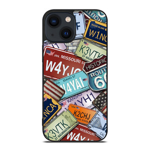 CLASSIC AMERICAN CAR PLATE iPhone 14 Plus Case Cover CLASSIC AMERICAN CAR PLATE iPhone 14 Plus Case Cover