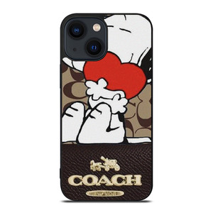 COACH NEW YORK SNOOPY iPhone 14 Plus Case Cover COACH NEW YORK SNOOPY iPhone 14 Plus Case Cover