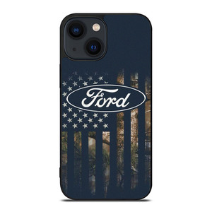 FORD CAR USA FLAG SILHOUETTE iPhone 14 Plus Case Cover