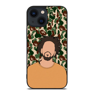 J COLE RAPPER BAPE CAMO iPhone 14 Plus Case Cover J COLE RAPPER BAPE CAMO iPhone 14 Plus Case Cover