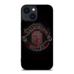 MANCHESTER UNITED FC BLACK LOGO iPhone 14 Plus Case Cover