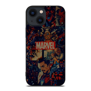MARVEL COMICS HALFTONE COLLAGE iPhone 14 Plus Case Cover