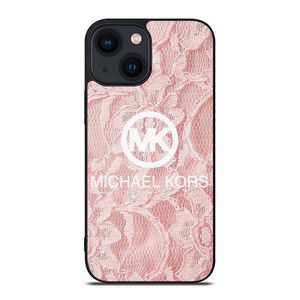 MICHAEL KORS PINK FABRIC iPhone 14 Plus Case Cover MICHAEL KORS PINK FABRIC iPhone 14 Plus Case Cover