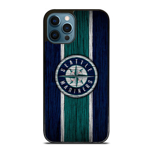 SEATTLE MARINERS WOODEN STRIPE LOGO  iPhone 12 Pro Max Case Cover