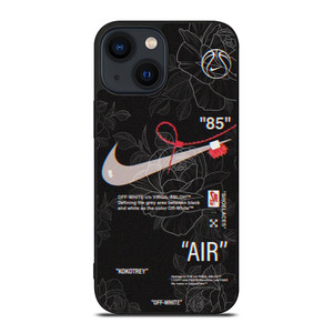 NIKE OFF WHITE FLORAL LOGO iPhone 14 Plus Case Cover NIKE OFF WHITE FLORAL LOGO iPhone 14 Plus Case Cover