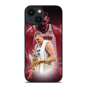NIKOLA JOKIC DENVER NUGGETS CHAMPIONS iPhone 14 Plus Case Cover NIKOLA JOKIC DENVER NUGGETS CHAMPIONS iPhone 14 Plus Case Cover