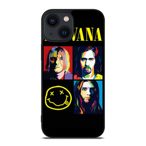 NIRVANA ROCK BAND WPAP iPhone 14 Plus Case Cover NIRVANA ROCK BAND WPAP iPhone 14 Plus Case Cover