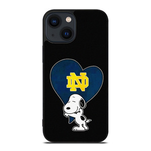 NOTRE DAME FIGHTING IRISH SNOOPY iPhone 14 Plus Case Cover NOTRE DAME FIGHTING IRISH SNOOPY iPhone 14 Plus Case Cover