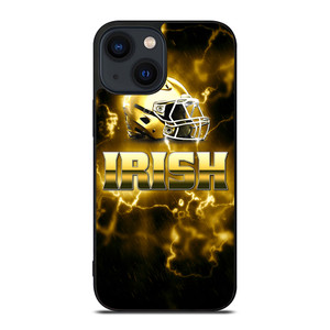 NOTRE DAME IRISH HELMET GOLD iPhone 14 Plus Case Cover NOTRE DAME IRISH HELMET GOLD iPhone 14 Plus Case Cover
