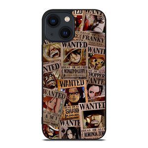 ONE PIECE WANTED POSTER COLLECTION iPhone 14 Plus Case Cover ONE PIECE WANTED POSTER COLLECTION iPhone 14 Plus Case Cover