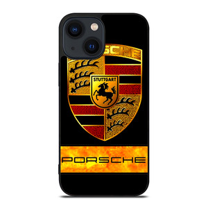 PORSCHE GOLD EMBLEM iPhone 14 Plus Case Cover