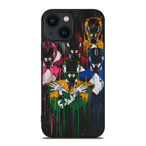 POWER RANGERS BRUSHED ART iPhone 14 Plus Case Cover POWER RANGERS BRUSHED ART iPhone 14 Plus Case Cover