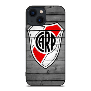 RIVER PLATE FOOTBALL WOOD LOGO iPhone 14 Plus Case Cover RIVER PLATE FOOTBALL WOOD LOGO iPhone 14 Plus Case Cover