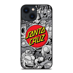 SANTA CRUZ SKATEBOARD DOODLE CARTOON iPhone 14 Plus Case Cover SANTA CRUZ SKATEBOARD DOODLE CARTOON iPhone 14 Plus Case Cover